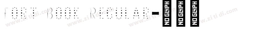 Fort Book Regular字体转换